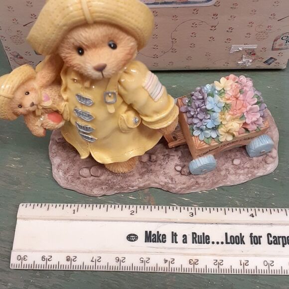 Cherished Teddies 1997 Joyce Plant A Rainbow And Watch It Grow SPRING w/ Box I8 - Picture 8 of 11